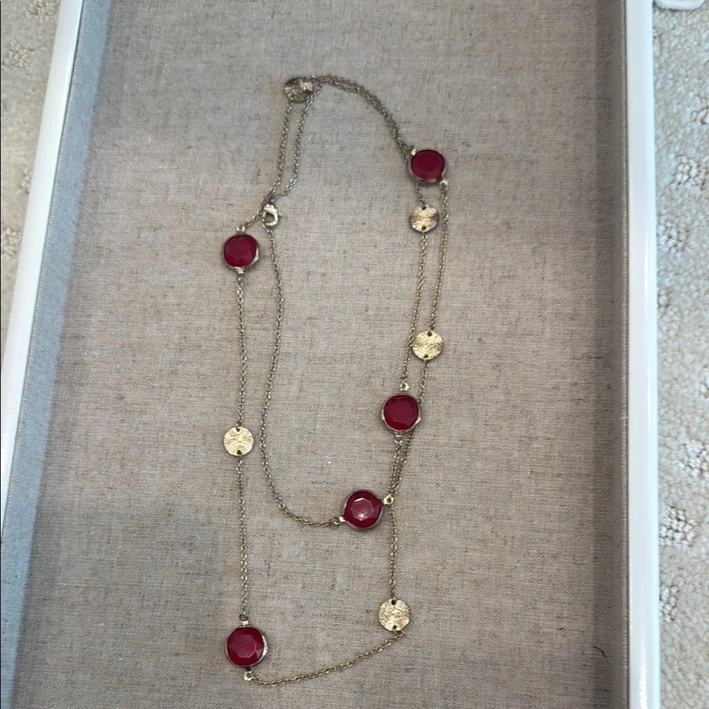 🎉BOGO🎉 Elegant Gold and Red Necklace